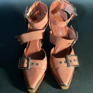 Jeffery Campbell 'Hendrix Heels'  - ALT/Western Style Heels in Desert Rose